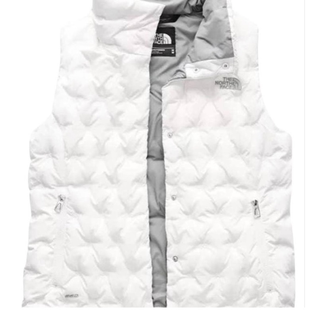 The North Face White Quilted Vest